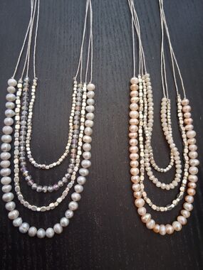 Multi-Strand Pearl and Bead Necklace - Sea Jewels